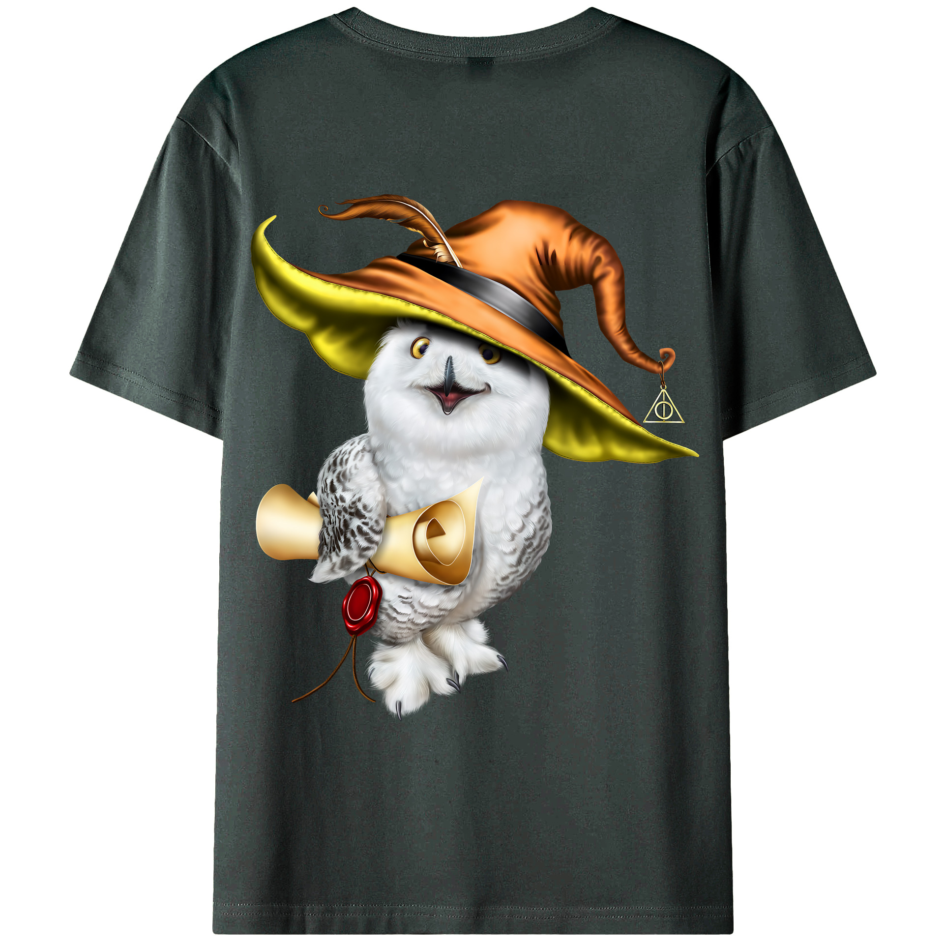 （画像用） Harry Potter ハリー・ポッターシリーズ 綿100％ メンズ半袖Tシャツ（バックプリント） 通気性